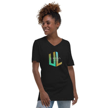 Load image into Gallery viewer, UL Teal V-Neck T-Shirt Unisex
