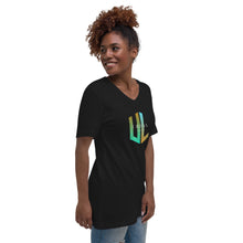 Load image into Gallery viewer, UL Teal V-Neck T-Shirt Unisex
